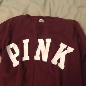 Pink Waffle Cropped Long Sleeve